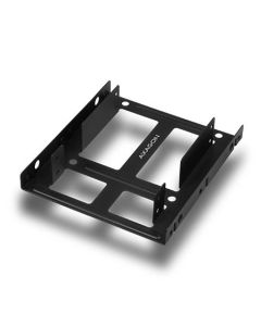 AXAGON RHD-225, kovový rámeček pro 2x 2.5" HDD/SSD do 3.5" pozice, montáž ventilátoru