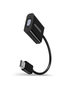 AXAGON RVH-VGAN, HDMI -> VGA AKTIVNÍ redukce / adaptér, FullHD, audio výstup, micro USB nap. konektor