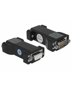 Delock Konvertor z 1 x sériového rozhraní RS-232 DB9 samice na 1 x sériové rozhraní TTL / CMOS 5 V DB9 samec s ochranou 
