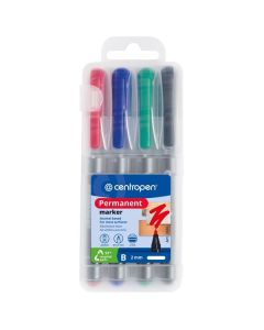 Permanentní popisovač Centropen 2836, sada 4 barev
