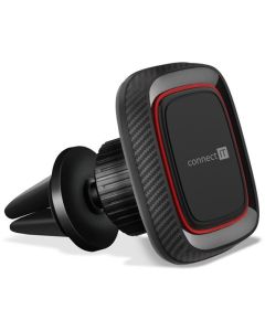 CONNECT IT InCarz 4Strong360 CARBON univerzální magnetický držák do auta, 4 magnety, ČERVENÝ