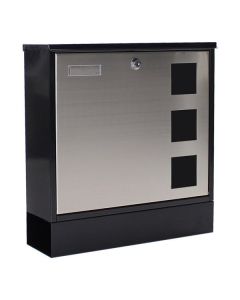 Poštovní schránka Design Mailbox - nerez/černá