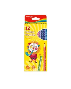Pastelky KEYROAD trojhranné 12 ks