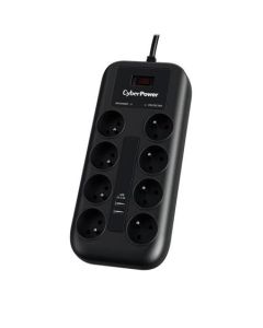 CyberPower přepěťová ochrana, 8 českých zásuvek, 2x USB