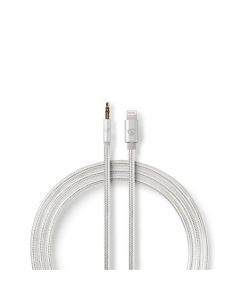 Nedis CCTB39940AL10 - Apple Lightning Sluchátkový Kabel s Adaptérem | Apple Lightning 8kolíková zástrčka – 3,5 mm Zástrčka | 1 m |