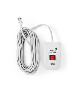 Nedis PIMSRC05WT - Dálkový Ovladač Měniče | pro Nedis Měniče Modifikované Sinusoidy | Kabel 5 m