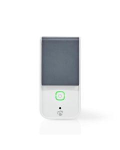Nedis WIFIPO120FWT - Chytrá Wi-Fi Venkovní Zásuvka | Ochrana Proti Stříkancům Vody | IP44 | Monitor Napájení | Schuko T