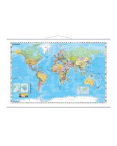 Mapa světa Franken - 97 x 137 cm, závěsná