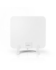 Nedis ANIR2502BK700 - Pokojová HDTV Anténa | 0–25 km | Zesílení 30 dB | FM/VHF/UHF | Bílá