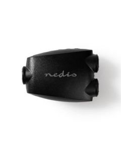 Nedis CAGB25940BK - TosLink Adaptér | TosLink Zásuvka – 2x TosLink Zásuvka | Černá