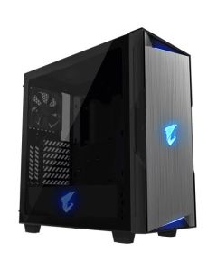 GIGABYTE skrín case GB-AC300G, RGB Lighting, bez zdroje, transparentní bok, Mid tower 