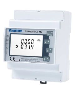 Eastron SDM630MCT-MV (NON-MID), 0,333mV vstup Modbus, RS485, třífázový, pulsní výstupy