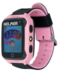 HELMER dětské hodinky LK 707 s GPS lokátorem/ dotykový display/ IP54/ micro SIM/ kompatibilní s Android a iOS/ růžové