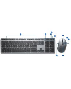 Dell Premier Multi-Device bezdrátová klávesnice a myš - KM7321W - CZ/SK 
