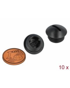 Delock Tesnicí zátka M12 x 1,5, cerná, 10 ks