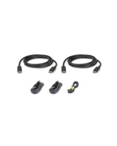 ATEN 1.8M USB DisplayPort Dual Display Secure KVM Cable Kit