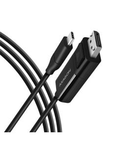 AXAGON RVC-DPC USB-C -> DisplayPort redukce / kabel 1.8m, 4K/60Hz