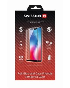 SWISSTEN OCHRANNÉ SKLO CASE FRIENDLY SAMSUNG A105 GALAXY A10 ČERNÉ