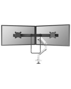 Neomounts DS75S-950WH2/Držák displeje/na stůl/17-27"/svorka+průch./VESA 100X100/nosn.2x8kg/plyn.píst/2 dis