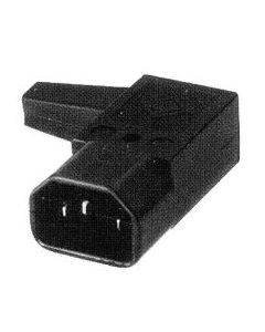 PremiumCord konektor IEC 320 C14 10A pravoúhlý