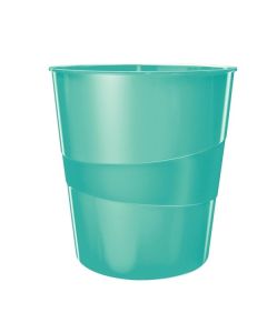 Odpadkový koš Leitz WOW, plastový, 15 l, led.modrý