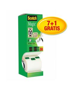 Lepicí páska Scotch Magic, 19 mm x 33 m, 8 rolí