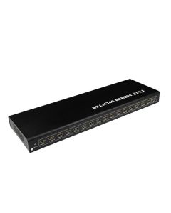 PremiumCord HDMI splitter 1-16 Portů, kovový s napájecím adaptérem, 4K,1080p, 3D