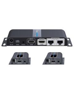 PremiumCord HDMI 1-2 splitter+extender po CAT6/6a/7, FULL HD, 3D