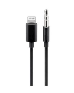 PremiumCord Apple Lightning audio redukční kabel na 3.5 mm stereo jack, 1 m, černý