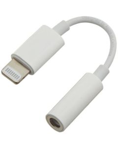 PremiumCord Apple Lightning audio redukční kabel na 3.5 mm stereo jack/female, bílý