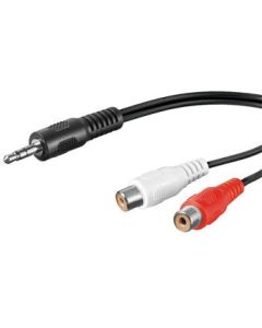 PremiumCord Kabel Jack 3.5mm-2xCINCH M/F 1,5m