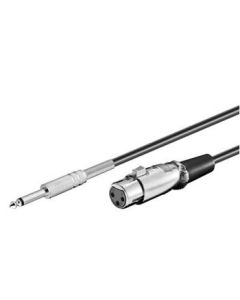 PremiumCord Kabel Jack 6.3mm-XLR M/F 6m