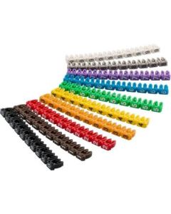 goobay Označovací klipy na kabel do průměru 4-6mm, 10x10ks, čísla
