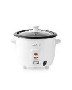 Nedis KARC06WT - Rýžovar | 300 Wattů | 0,6 l | Bílý