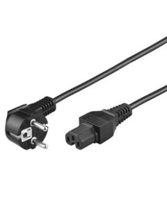 PremiumCord napájecí kabel 240V, délka 2m CEE7 /IEC C15  konektor s drážkou