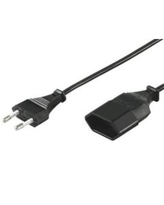 PremiumCord Kabel síťový prodlužovací dvojvidlice 230V 5m
