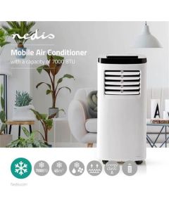 Nedis ACMB1WT7 - Mobilní Klimatizace | 7 000 BTU | Energetická třída A | Dálkový ovladač | Funkce Časovače