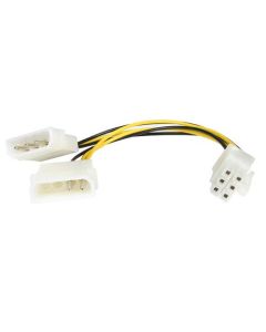 Premiumcord Redukce napájecí 5.25" Molex - 6 pin pro PCI-E grafické karty