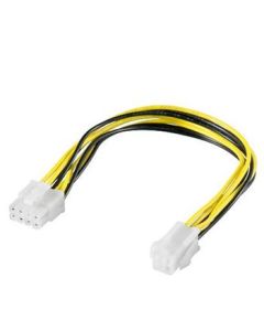PremiumCord Redukce napájení 8 pin/Male zdroj na P4 4pin/Female