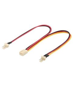 PremiumCord Rozdvojka pro napájení ventilátorů 3pin TX 22cm