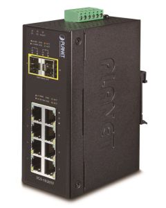 Planet IGS-1020TF Průmyslový Switch 8x 10/100/1000T, 2x 100/1000X SFP, -40~+75°C