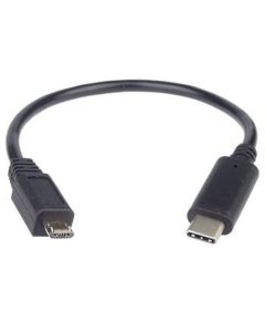 PremiumCord Adaptér USB 3.1 konektor C/male - USB 2.0 konektor Micro-B/male, 0,2m
