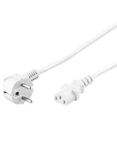 PremiumCord Kabel síťový 230V k počítači 2m bílý