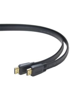 PremiumCord HDMI High Speed + Ethernet plochý kabel, zlacené konektory, 3m