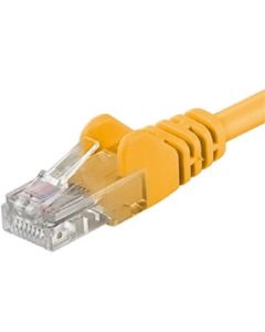 PremiumCord Patch kabel UTP RJ45-RJ45 CAT6 5m žlutá