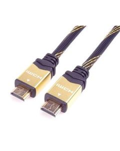PremiumCord HDMI 2.0 High Speed + Ethernet kabel HQ, zlacené konektory, 2m