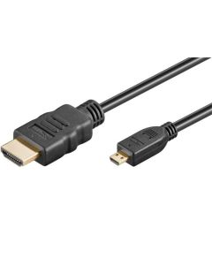 PremiumCord Kabel HDMI A - HDMI micro D, 1m