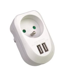 PremiumCord USB nabíjecí adaptér 230V 2xUSB 5V maximální proud 3,4A