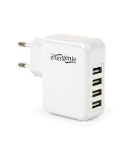 GEMBIRD, Nabíječka USB, 4x USB, 3100mA, 15W. bílá