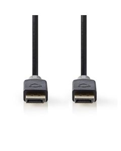 Nedis CCBW37000AT20 - Kabel DisplayPort 1.2 | Zástrčka - Zástrčka | 2 m | Antracit